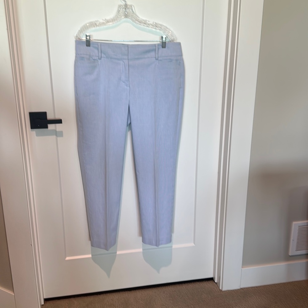 Blue and White Striped Pant